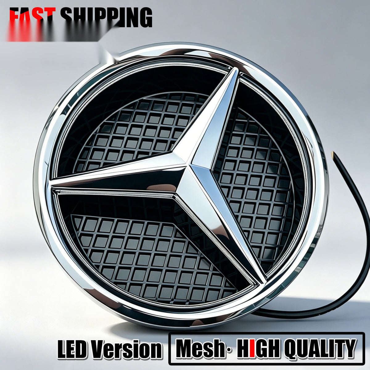 Mercedes LED grille star emblem