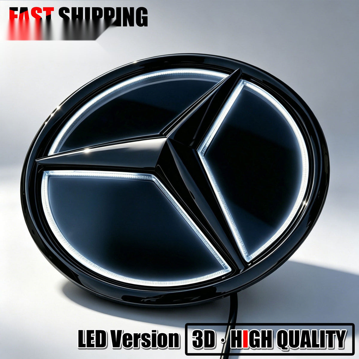 Mercedes LED grille star emblem