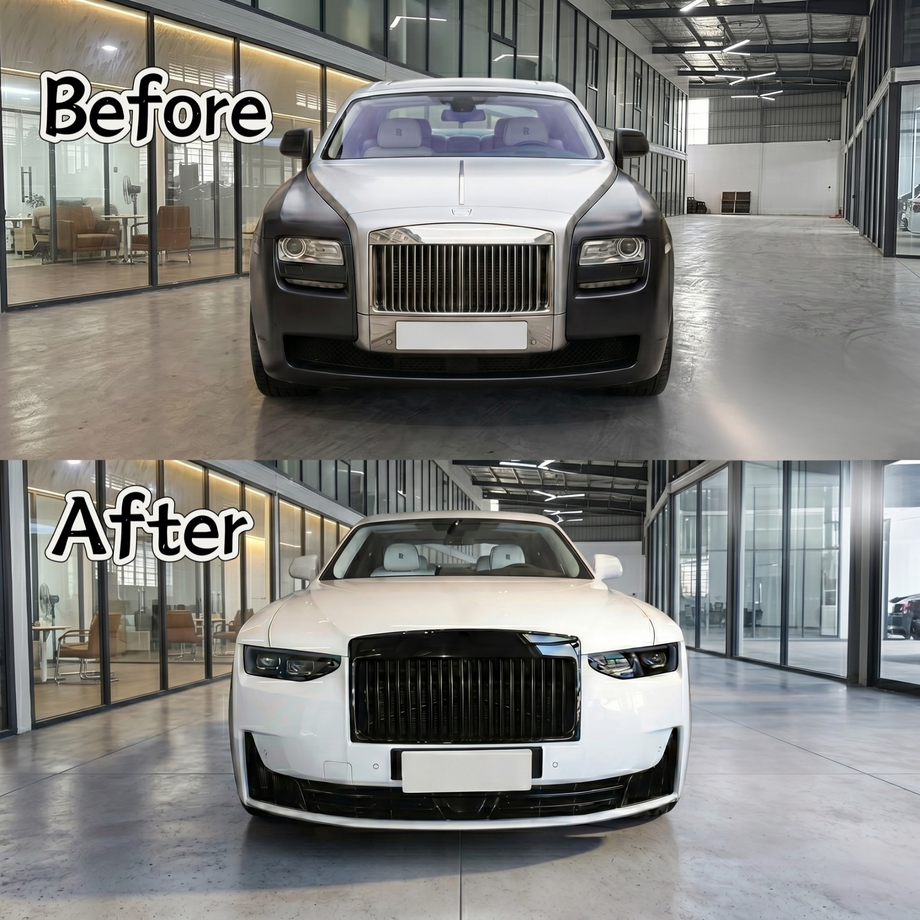 Rolls Royce Ghost Series 1 (2010–2014) to 2025 Ghost Style Conversion Body Kit – Full Front Upgrade Set