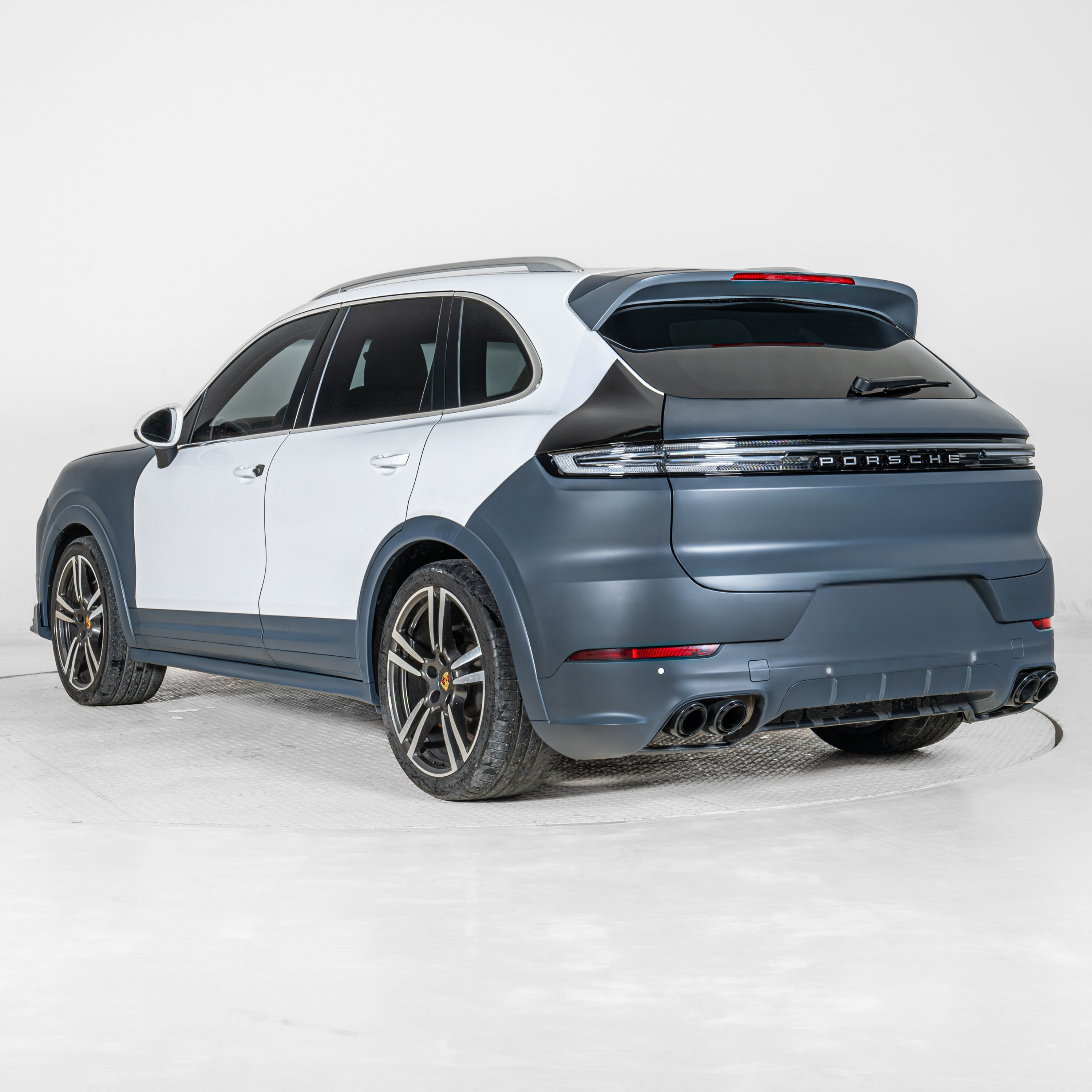 Porsche Cayenne 958 (2011-2017) upgraded to 9Y0.2 GTS (2024-2025) + TKT front  lip