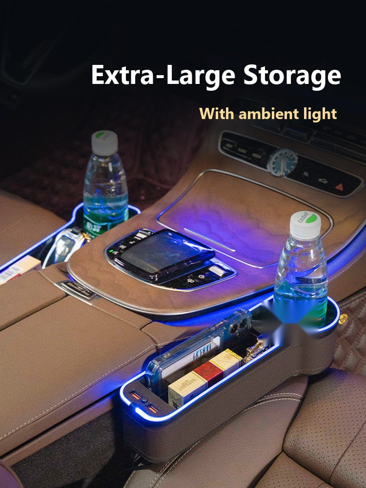 Mercedes seat gap organizer with ambient light