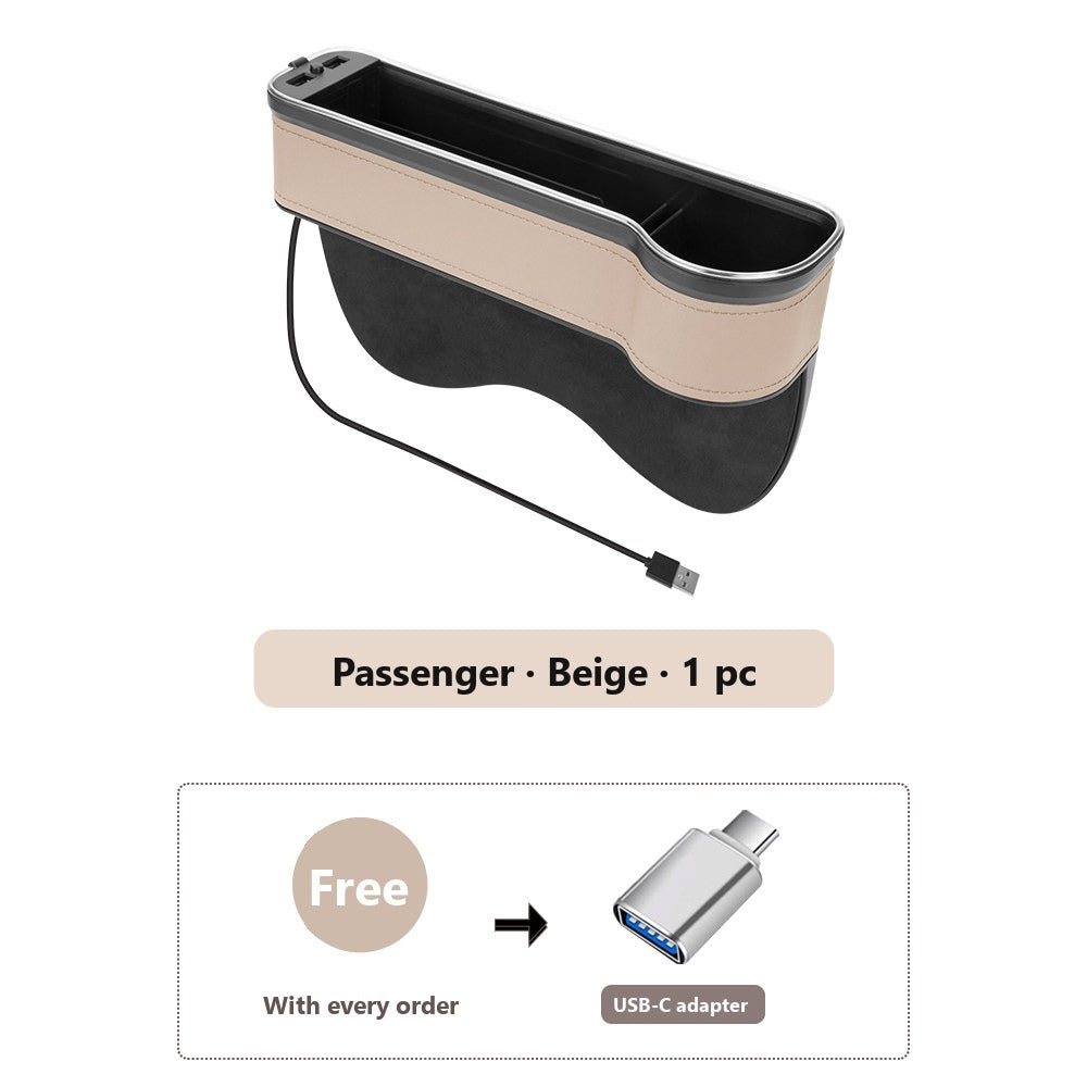 Mercedes seat gap organizer with ambient light