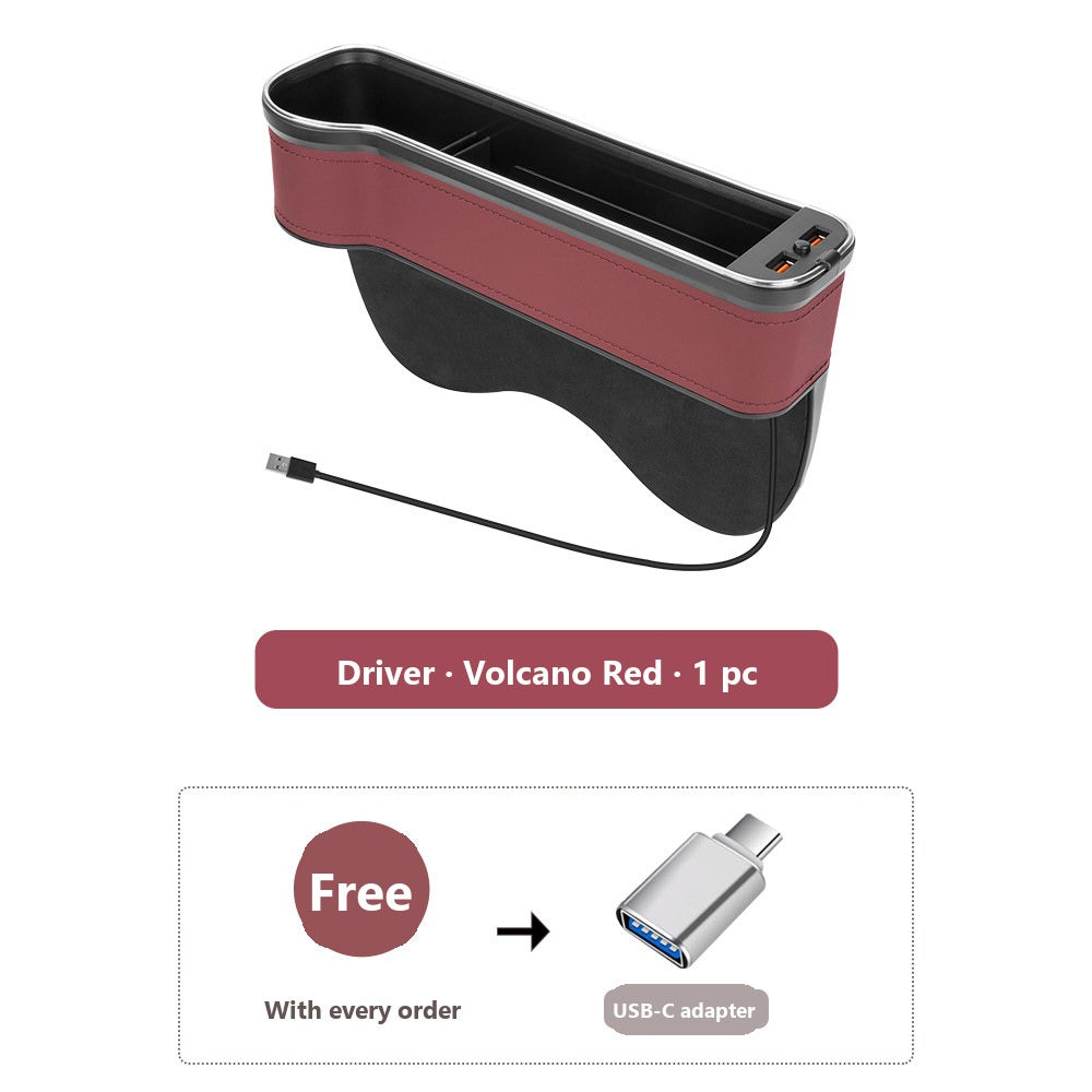 Mercedes seat gap organizer with ambient light