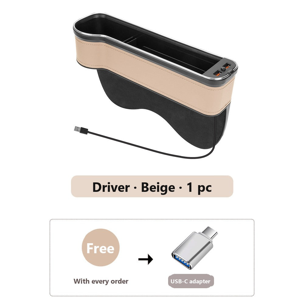 Mercedes seat gap organizer with ambient light