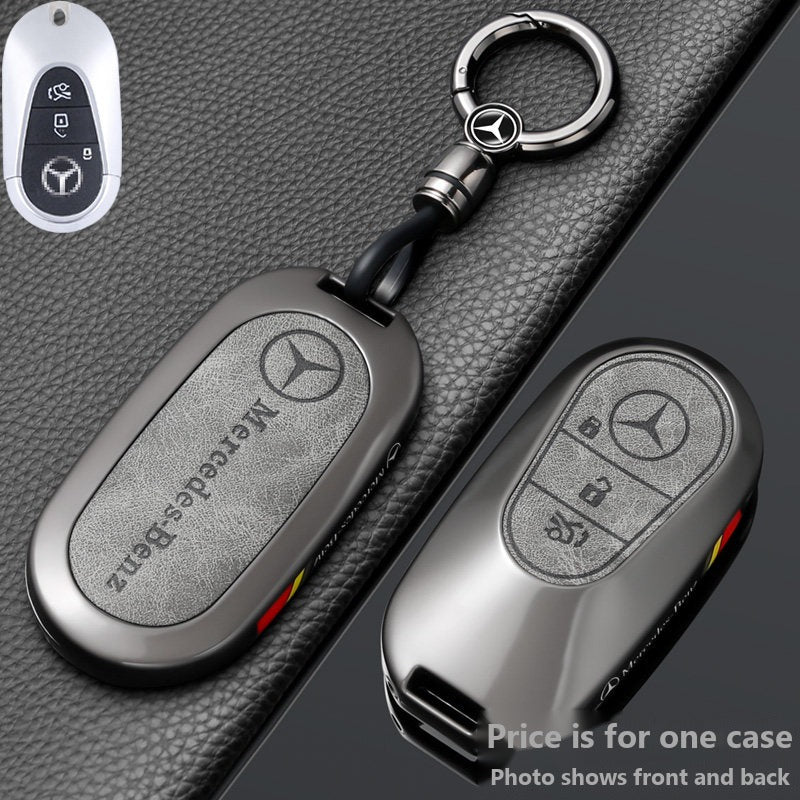 Mercedes-Benz Zinc Alloy & Leather Key Case – New Oval Smart Key