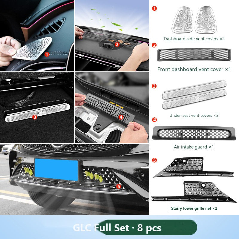 Mercedes air vent covers and grille insect nets
