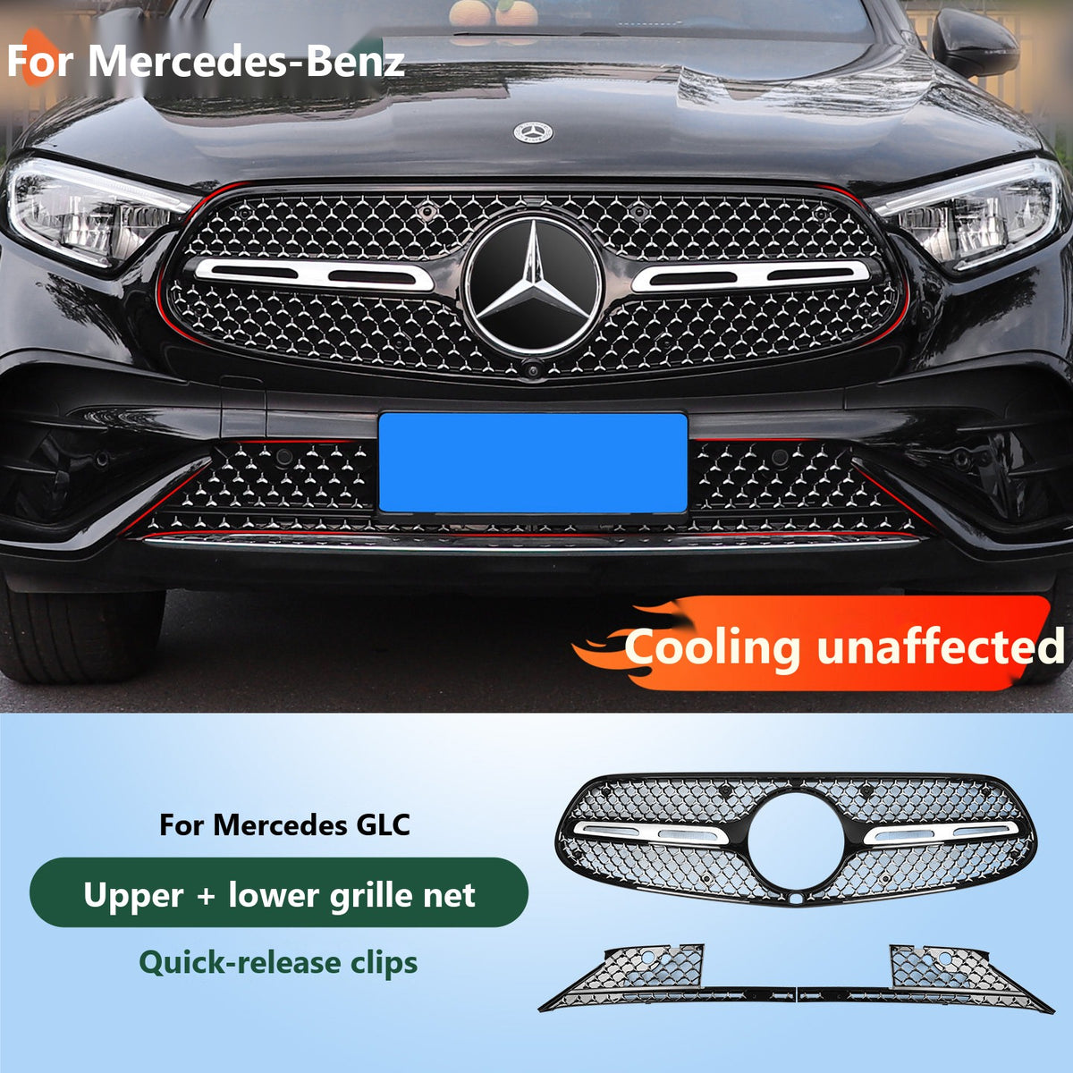 Mercedes air vent covers and grille insect nets
