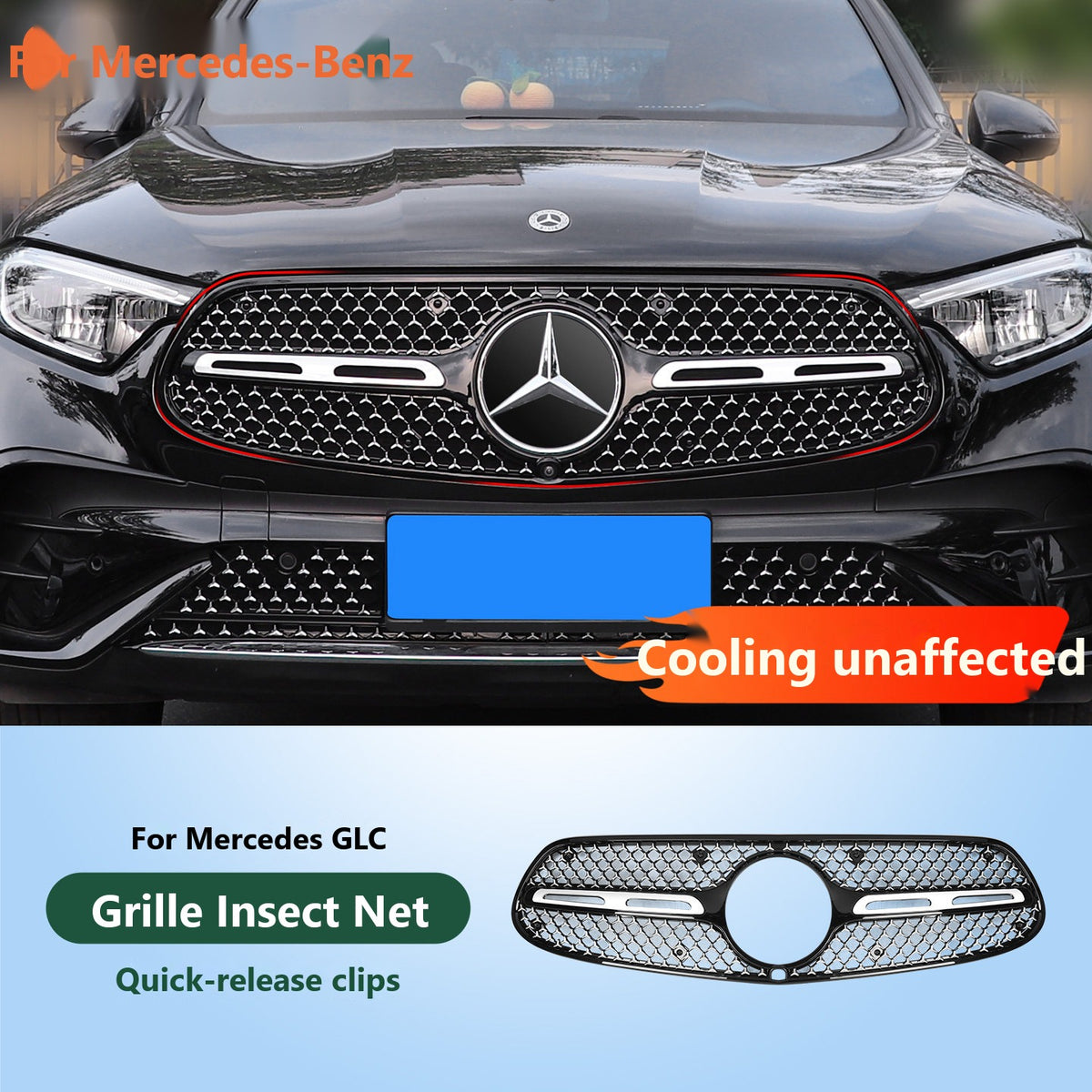 Mercedes air vent covers and grille insect nets