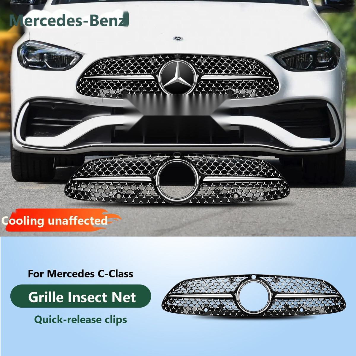 Mercedes air vent covers and grille insect nets