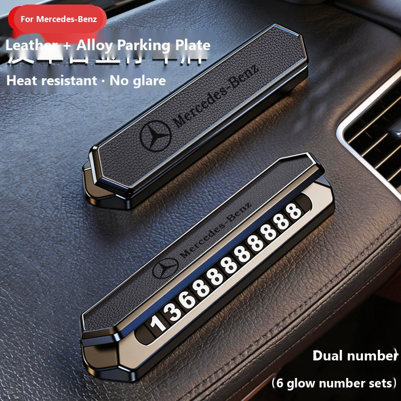 Mercedes dual number parking plate