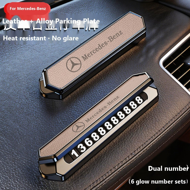 Mercedes dual number parking plate