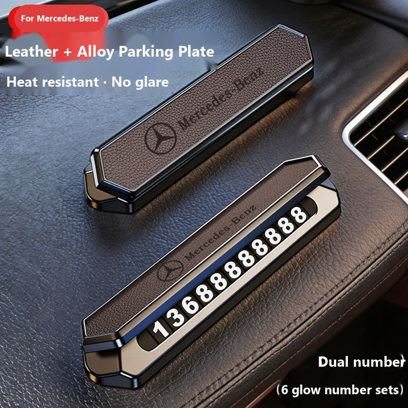 Mercedes dual number parking plate