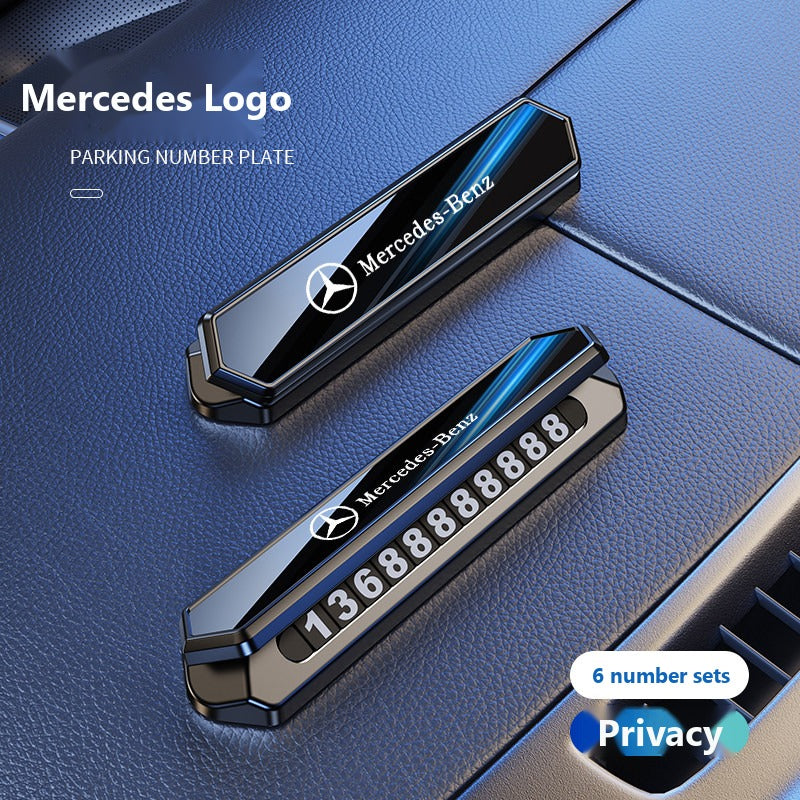 Mercedes dual number parking plate