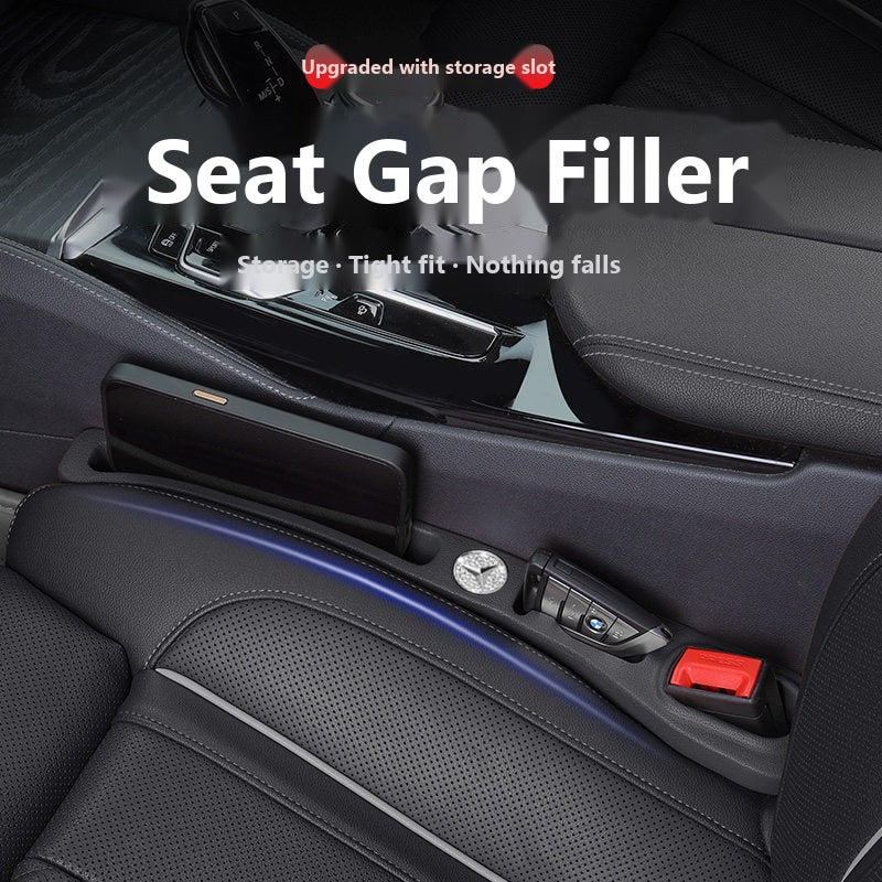 Mercedes seat gap filler with storage