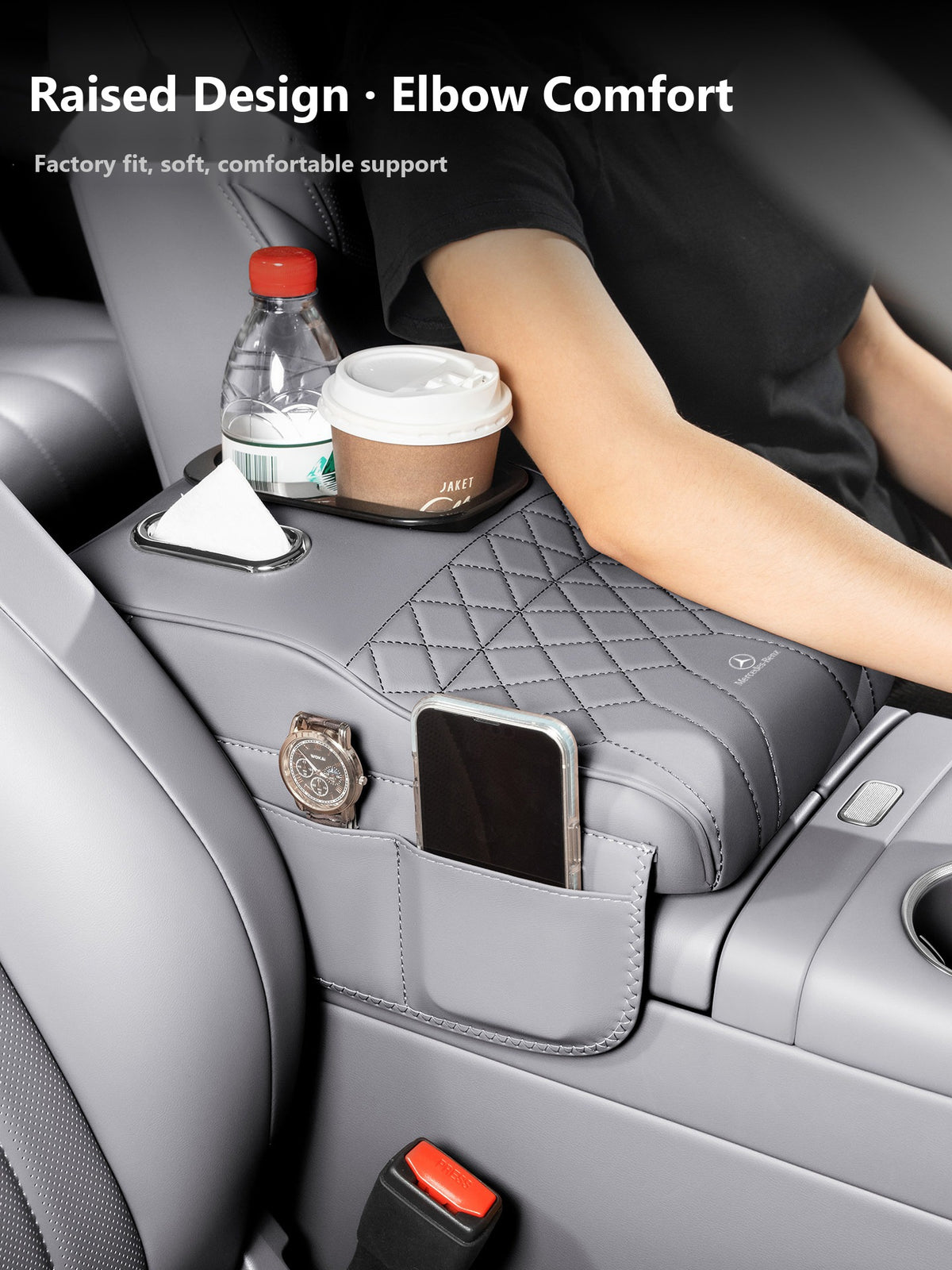 Mercedes armrest box riser cushion