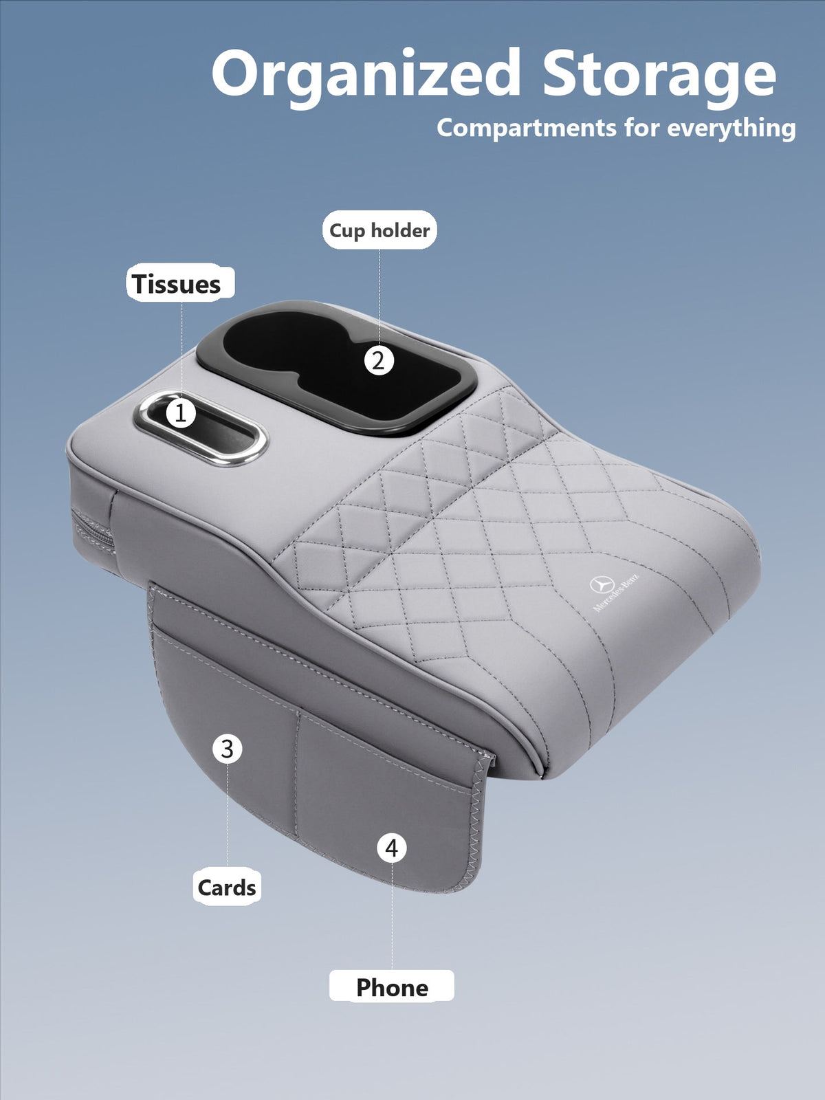 Mercedes armrest box riser cushion