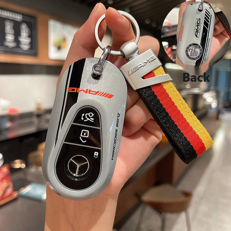 Mercedes-Benz AMG Edition 55 Track Key Case with Wrist Strap – New Oval Smart Key