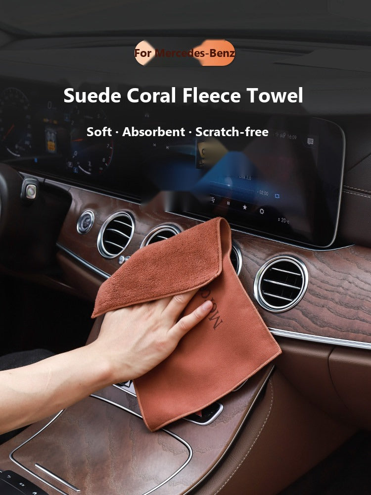 Mercedes suede microfiber cleaning towel