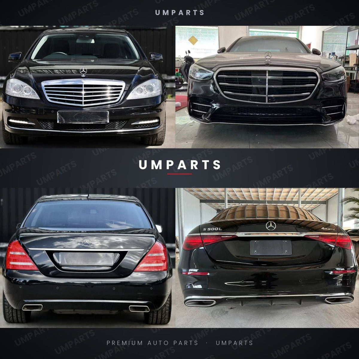 Mercedes-Benz S-Class W221 (2006–2013) to W223 S450 (2024) Conversion Kit – Exterior Body Kit & amp; Interior Conversion, LHD / RHD