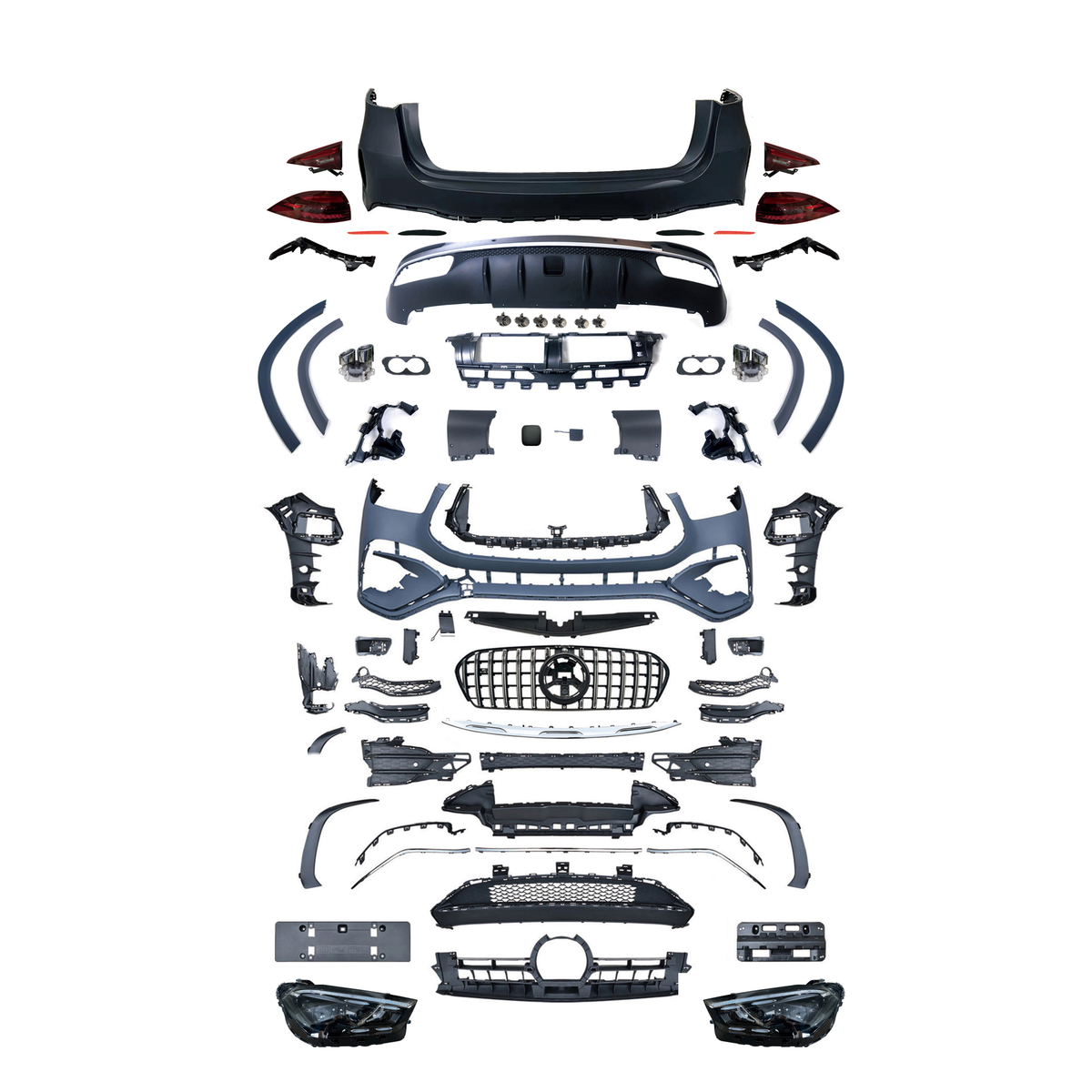 Mercedes-Benz GLE W167 (2020–2023) to 2025 GLE53 AMG Body Kit Conversion | Full Upgrade Kit