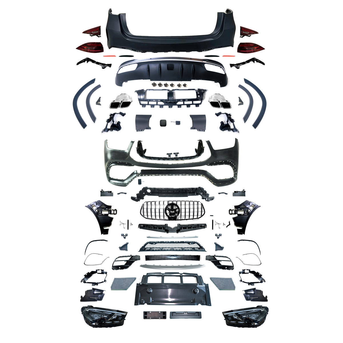 Mercedes-Benz GLE W167 (2020–2023) to 2025 GLE63 AMG Body Kit Conversion | Full Upgrade Kit