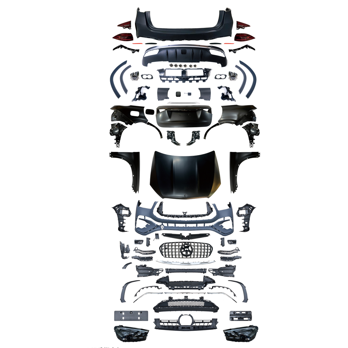 Mercedes-Benz ML / GLE W166 (2012–2019) to 2025 GLE53 AMG Body Kit Conversion | Full Upgrade Kit