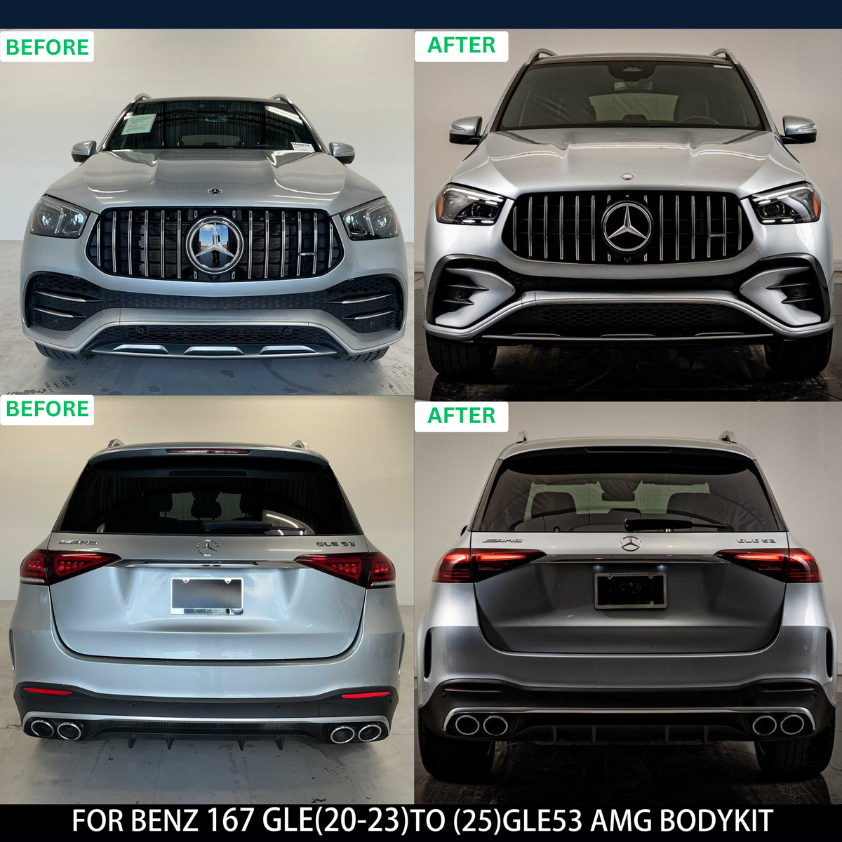 Mercedes-Benz GLE W167 (2020–2023) to 2025 GLE53 AMG Body Kit Conversion | Full Upgrade Kit
