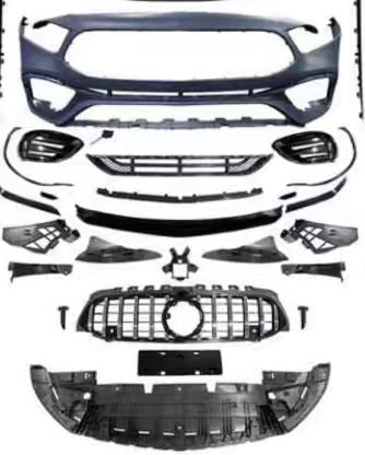 Mercedes-Benz A-Class W177 (2023–2025) A45 S Style Front Bumper Kit – Panamericana Grille, Splitter & Vent Trims (Fenders Not Included)