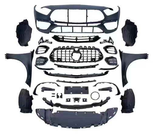 Mercedes-Benz A-Class W177 (2023–2025) A45 S Style Wide Body Front Kit – Bumper, Panamericana Grille, Wide Fenders & Arch Liners