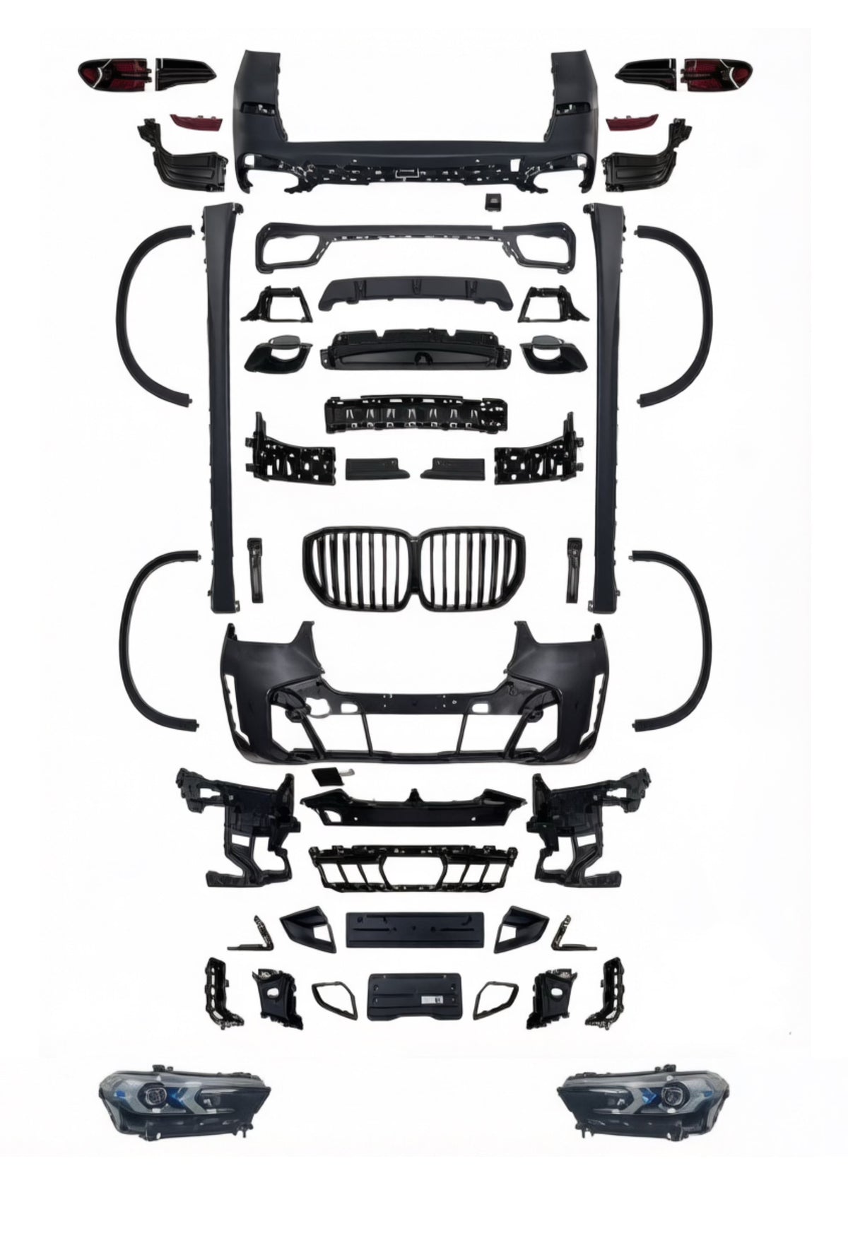 BMW X5 G05 2019–2022 to G05 LCI M-Tech 2023–2025 Facelift Conversion Body Kit – Bumpers, Grille, Headlights & Taillights