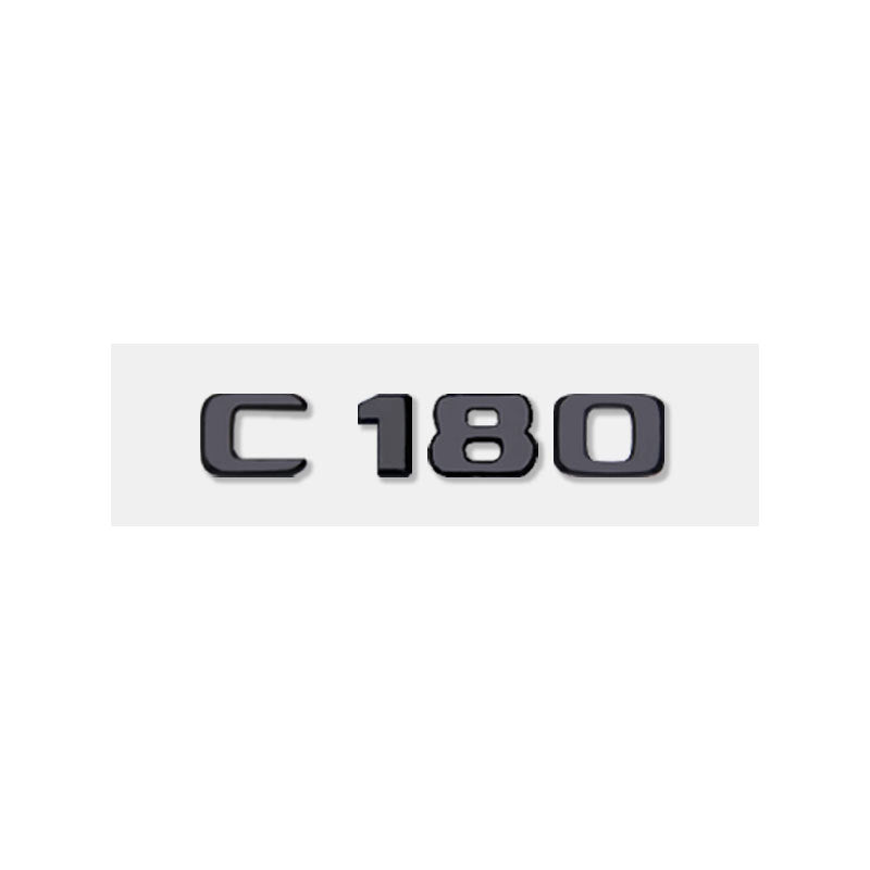 Mercedes-Benz C-Class Rear Trunk Model Letters – Chrome or Gloss Black