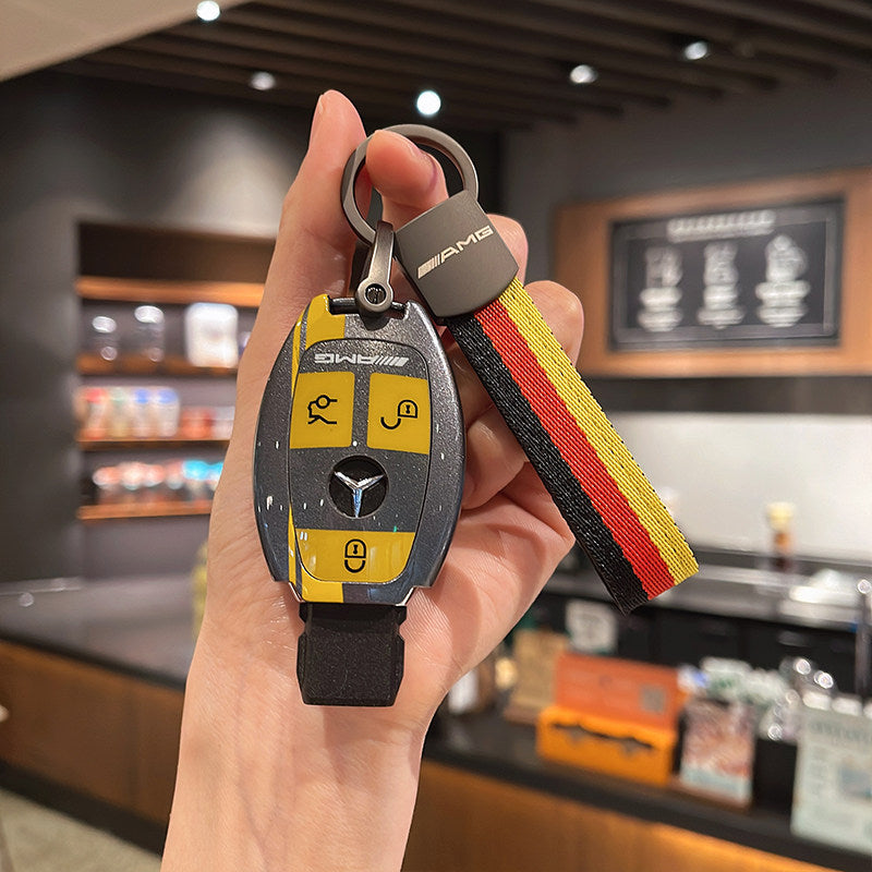 Mercedes-Benz AMG Edition 55 Track Key Case with Tricolor Strap – Classic Smart Key