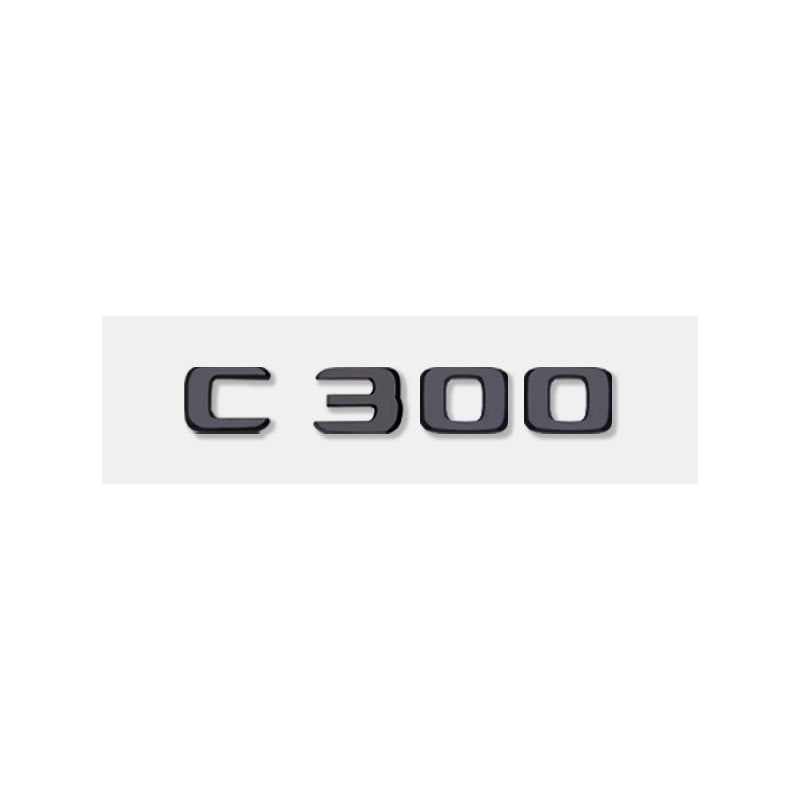 Mercedes-Benz C-Class Rear Trunk Model Letters – Chrome or Gloss Black