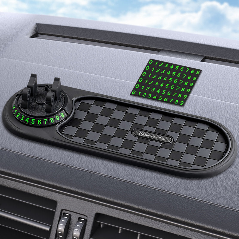 Mercedes-Benz Dashboard Anti-Slip Mat with 360° Phone Holder & Parking Number
