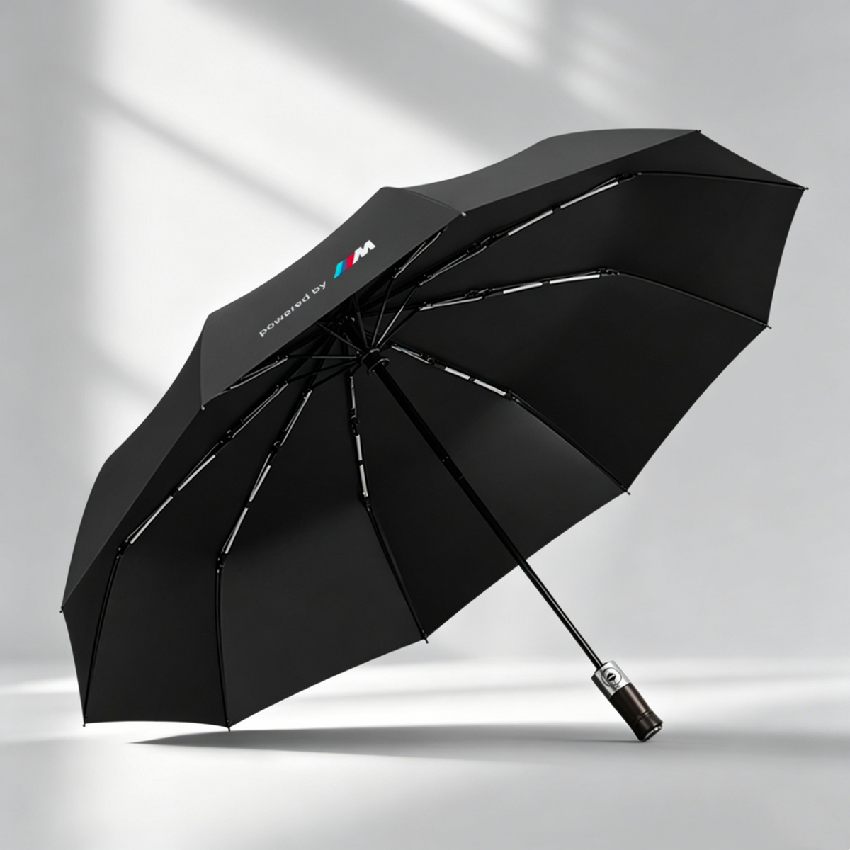Wind-Resistant Umbrella for BMW M Fans, Automatic Folding or Long, Black