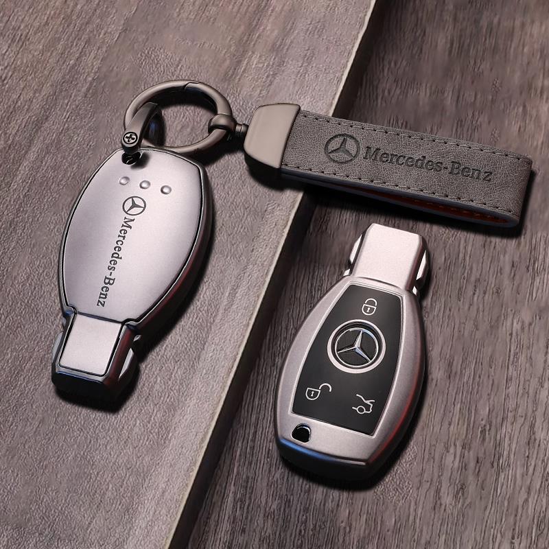 Mercedes-Benz Gradient Alloy Key Case with Logo Strap – Classic Smart Key
