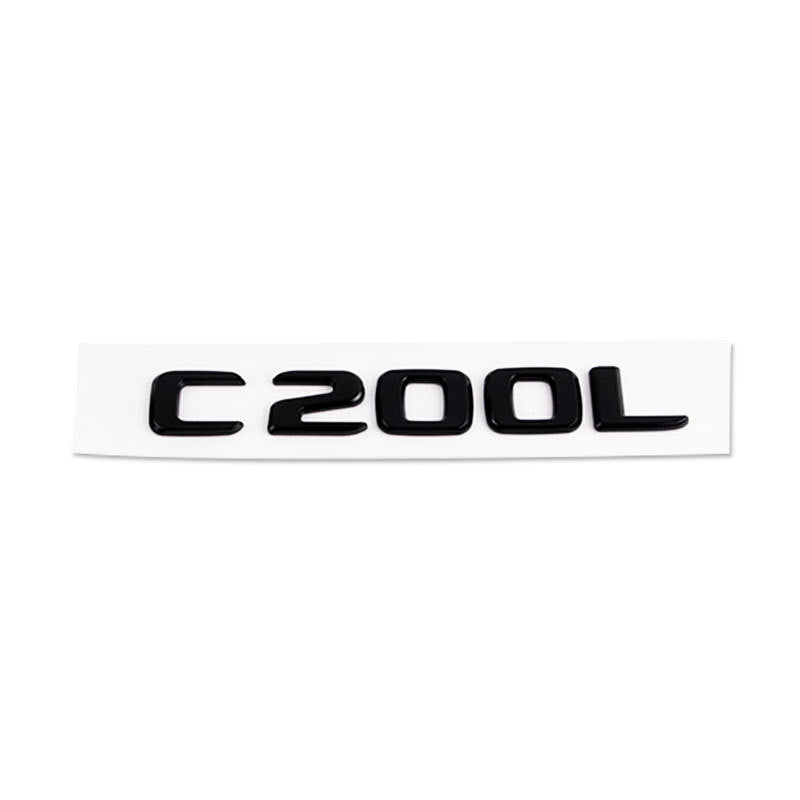 Mercedes-Benz C-Class Rear Trunk Model Letters – Chrome or Gloss Black