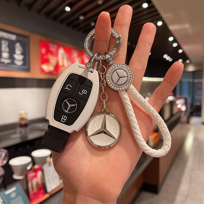 Mercedes-Benz Crystal Emblem Key Case – Classic Smart Key