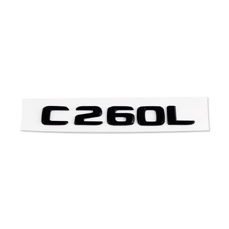 Mercedes-Benz C-Class Rear Trunk Model Letters – Chrome or Gloss Black