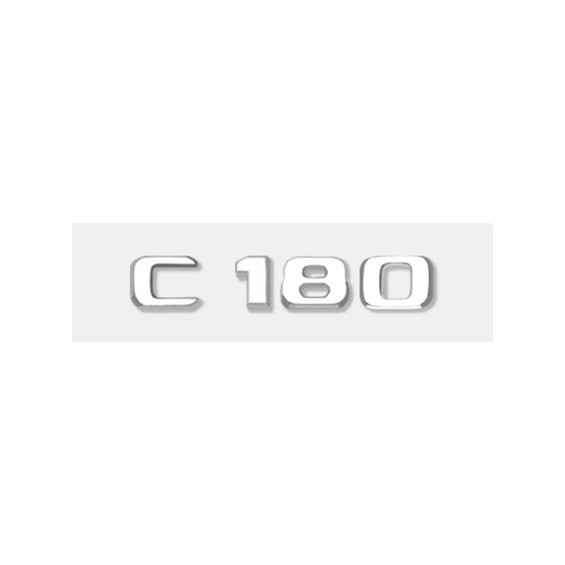 Mercedes-Benz C-Class Rear Trunk Model Letters – Chrome or Gloss Black