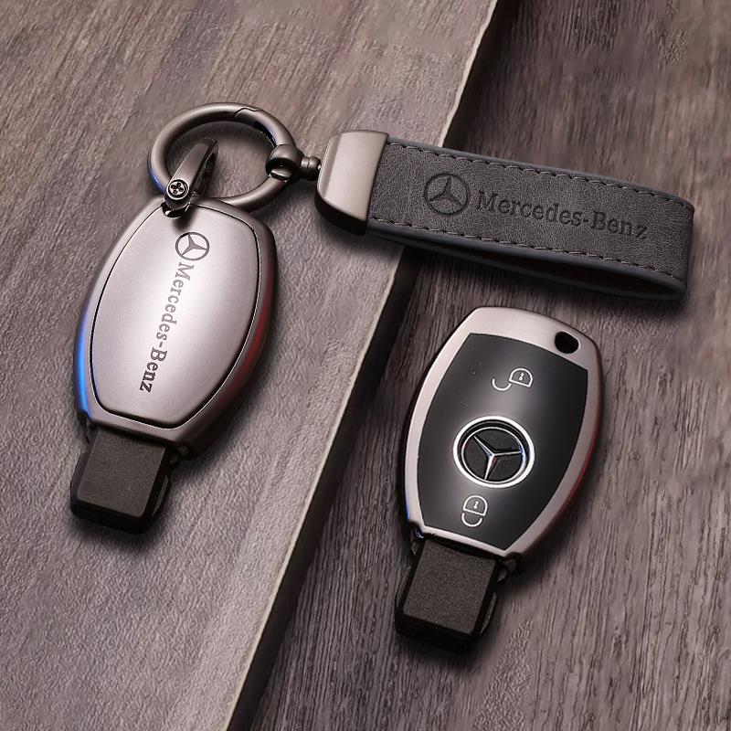 Mercedes-Benz Gradient Alloy Key Case with Logo Strap – Classic Smart Key
