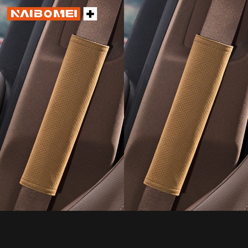 BMW M Seat Belt Shoulder Pad Cover - Suede Strap Protector