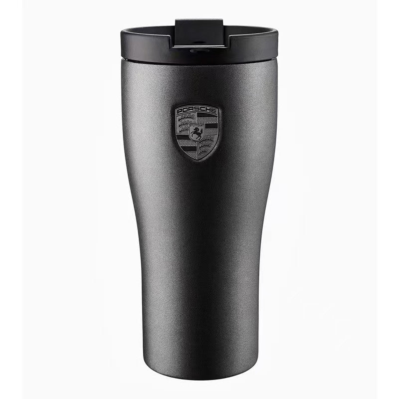 Porsche Stainless Steel Thermos Cup  Insulated Hot & Cold Water Bottle (Pink Pig / Glacier Blue / Metallic Grey)
