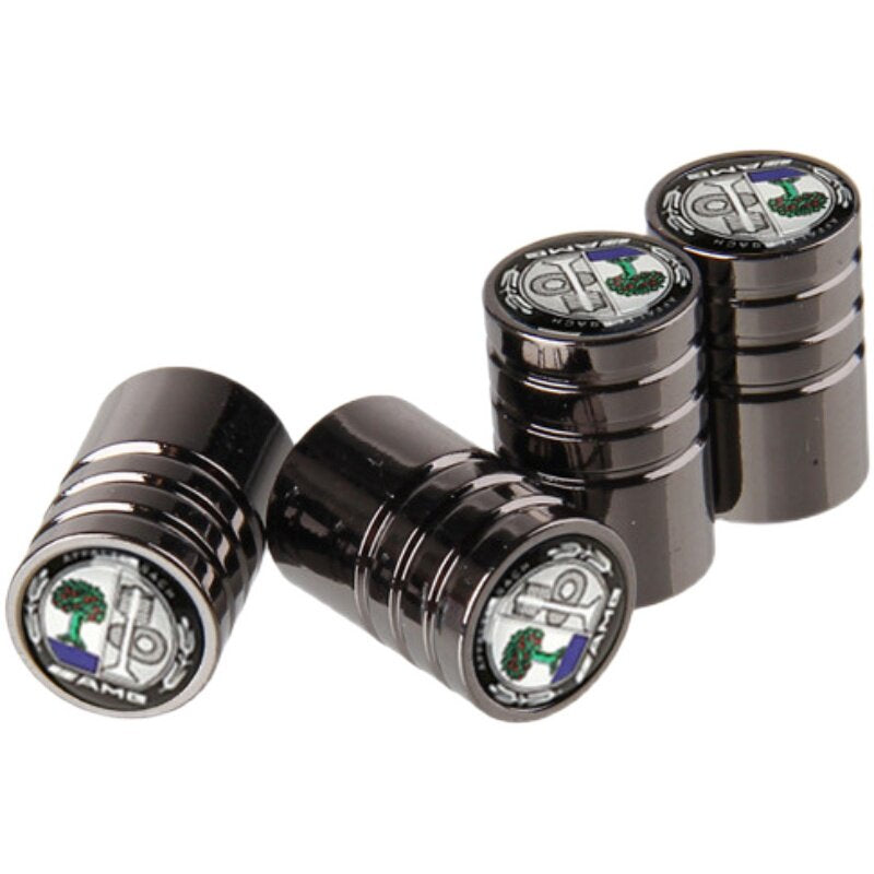 Mercedes-Benz Chrome Tire Valve Stem Caps – 5 Logo Designs, Set of 4