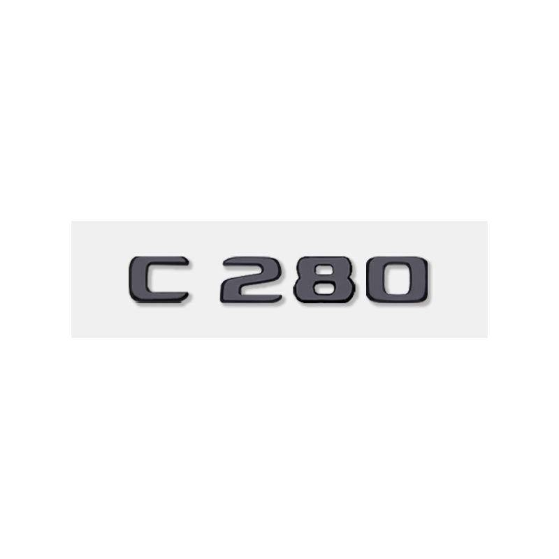 Mercedes-Benz C-Class Rear Trunk Model Letters – Chrome or Gloss Black