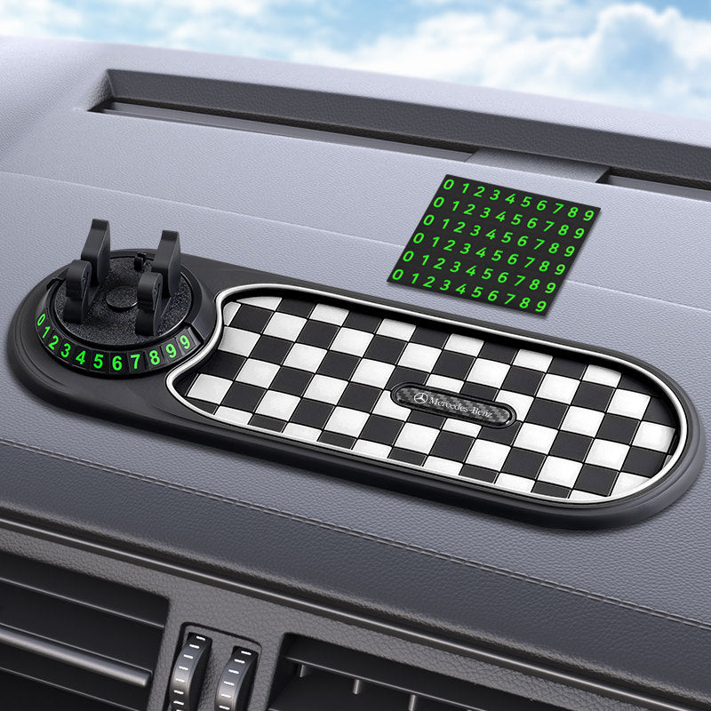 Mercedes-Benz Dashboard Anti-Slip Mat with 360° Phone Holder & Parking Number