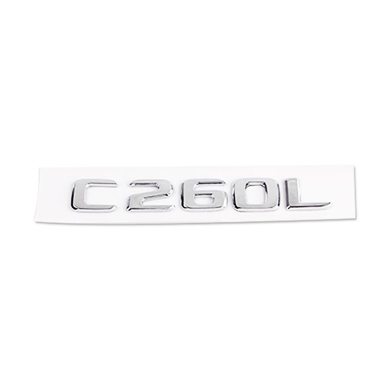 Mercedes-Benz C-Class Rear Trunk Model Letters – Chrome or Gloss Black