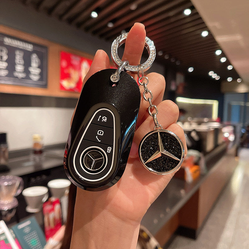 Mercedes-Benz Crystal Emblem Key Case – New Oval Smart Key