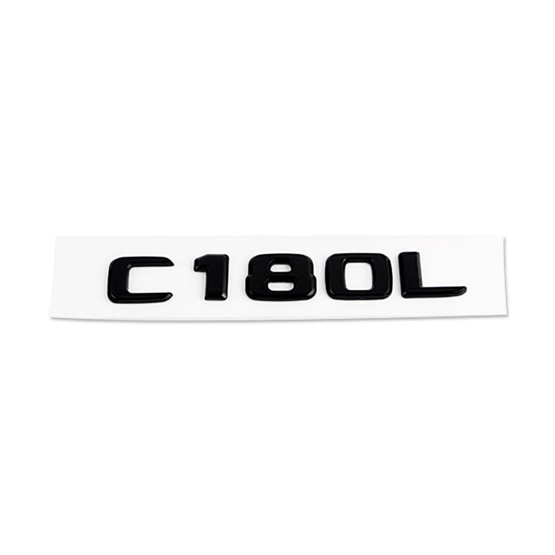 Mercedes-Benz C-Class Rear Trunk Model Letters – Chrome or Gloss Black