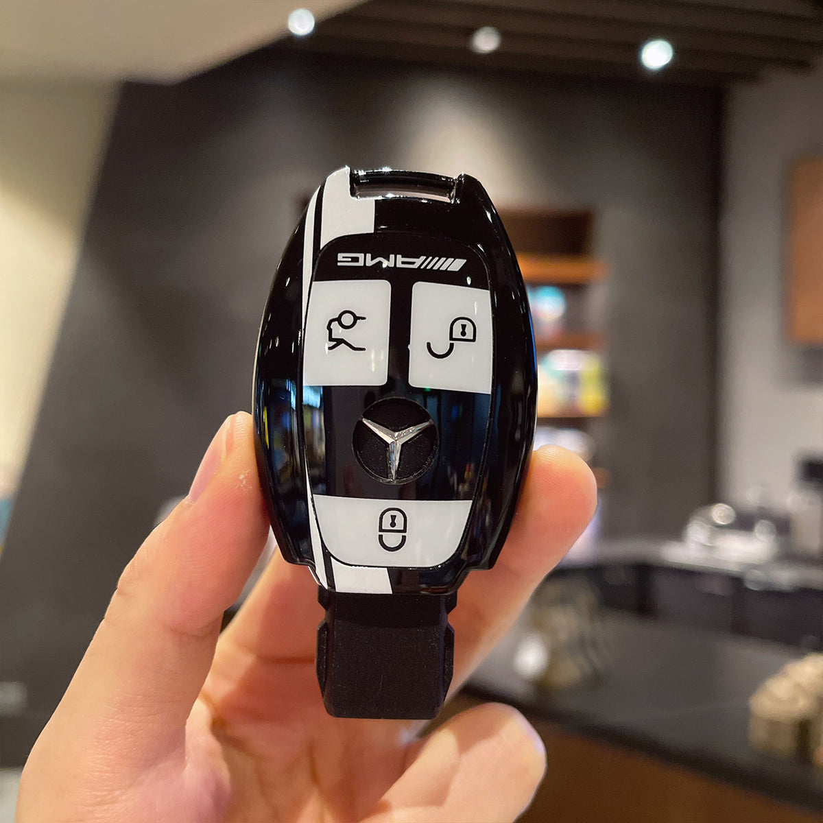 Mercedes-Benz AMG Edition 55 Black Track Key Case – Classic Smart Key